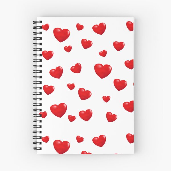 Item preview, Floating Red Hearts Pattern Graphic Design designed and sold by AyaanArtStudio.
