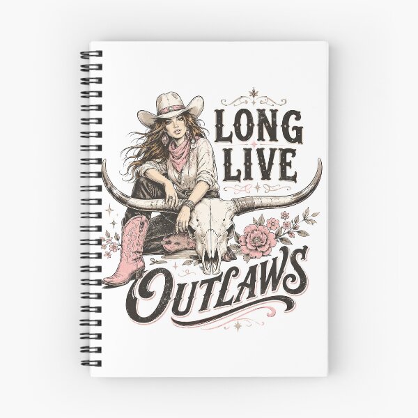 Item preview, Cowgirl Quotes, Vintage cowgirl design, Long Live Outlaws designed and sold by graphic-genie.