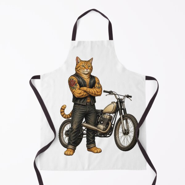 Item preview, Tattooed Cat Speedway Motorcycle Racer designed and sold by TVEX19.