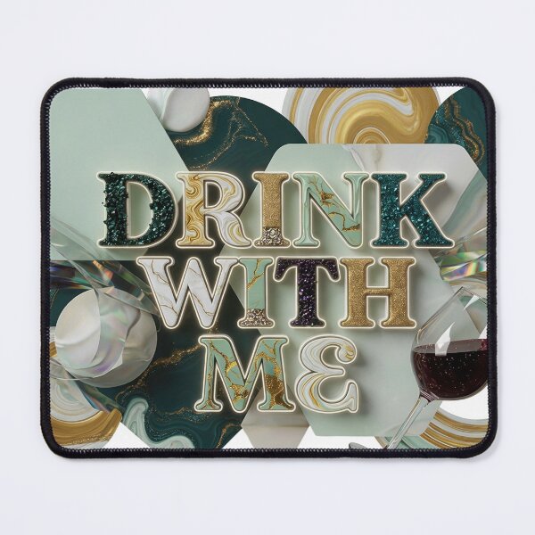 Item preview, Clean Colorful DRINK WITH ME designed and sold by dazzlemakers.