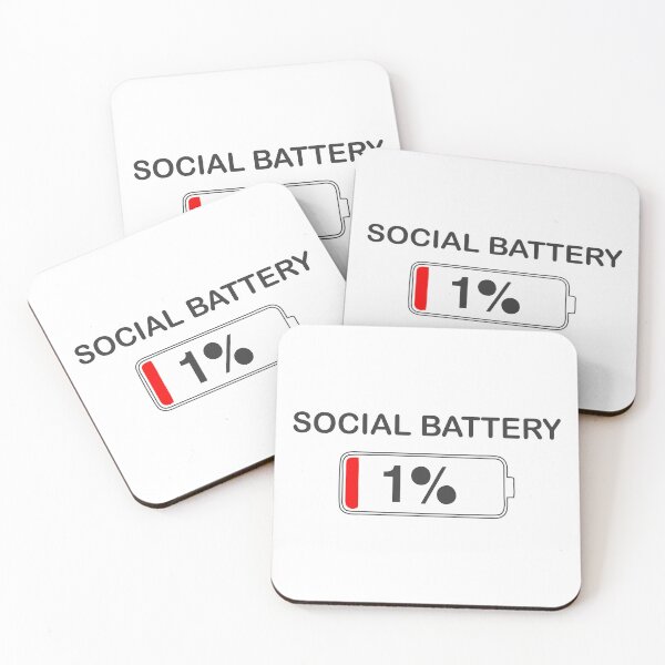 Item preview, Social Battery 1 Percent Pixel Art Funny Introvert Quote designed and sold by Joshbrowny.