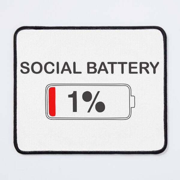 Item preview, Social Battery 1 Percent Pixel Art Funny Introvert Quote designed and sold by Joshbrowny.