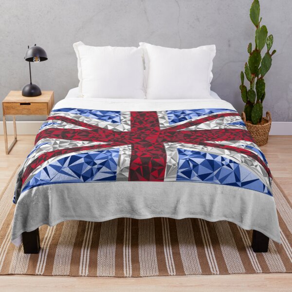 Item preview, United Kingdom Flag Triangular Mosaic Pattern Design designed and sold by DymondDesigns.