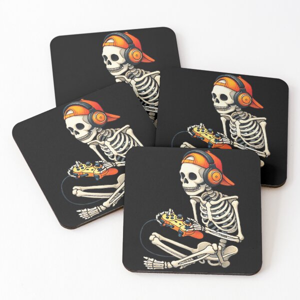 Item preview, Halloween Skeleton Gamer Video Gaming Boys Men Kids designed and sold by Khescoiu.