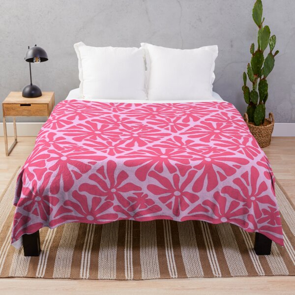 Item preview, Bold Pink Retro Floral Seamless Pattern designed and sold by jianina-alondra.