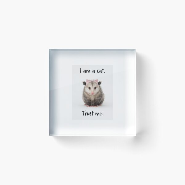 Item preview, I am a cat. Trust me Opossum funny sarcastic sarcasm cat kitten kitty parody christmas birthday designed and sold by CheeseBlueprint.