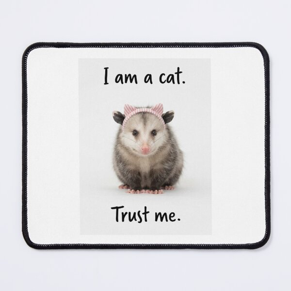 Item preview, I am a cat. Trust me Opossum funny sarcastic sarcasm cat kitten kitty parody christmas birthday designed and sold by CheeseBlueprint.