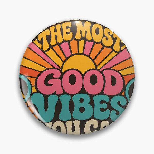 Item preview, Spreading The Most Good Vibes Retro 60s Tee designed and sold by Viviglow.