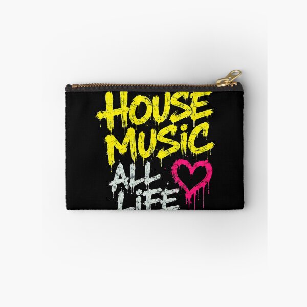 Item preview, House Music All Life – Neon Graffiti Rave Statement designed and sold by RH Design Lab.