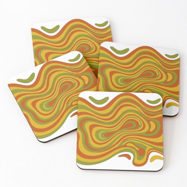 Item preview, Groovy Abstract Waves - Retro 70s designed and sold by conamor-bymel.