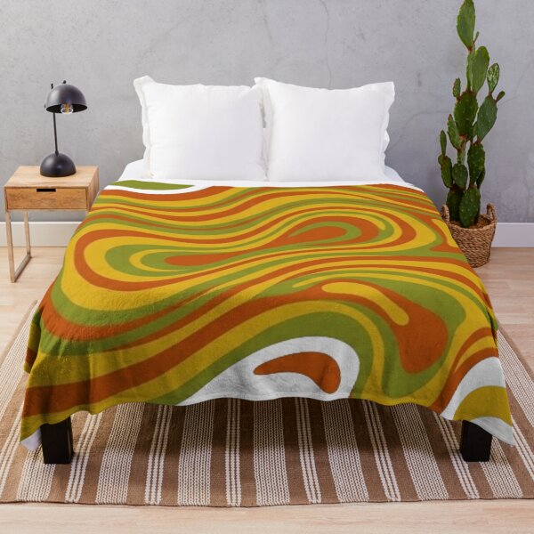 Item preview, Groovy Abstract Waves - Retro 70s designed and sold by conamor-bymel.