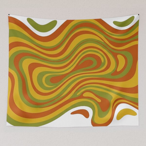 Item preview, Groovy Abstract Waves - Retro 70s designed and sold by conamor-bymel.