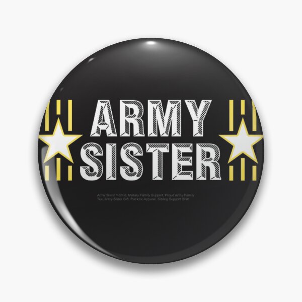 Item preview, Army Sister Proud Sibling Military Family Support Gift ⭐⭐⭐⭐⭐ designed and sold by Arienigena.