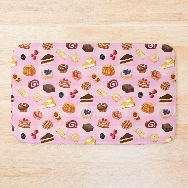 Item preview, Cute Pink Bakery Desserts Sweet Treats Pattern designed and sold by jianina-alondra.