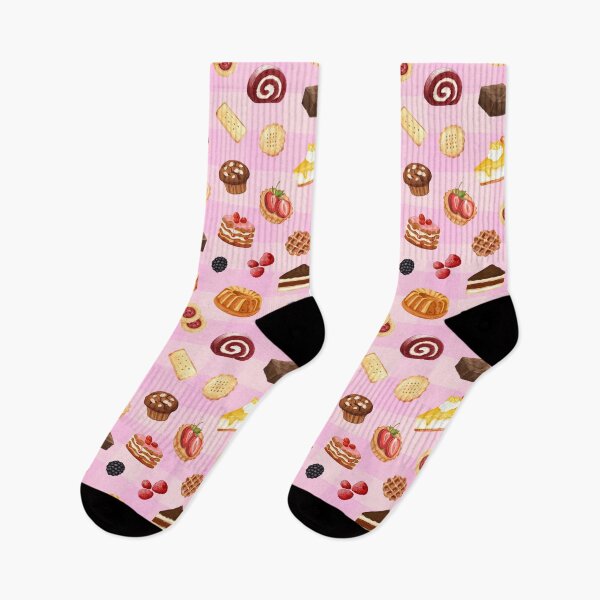 Item preview, Cute Pink Bakery Desserts Sweet Treats Pattern designed and sold by jianina-alondra.