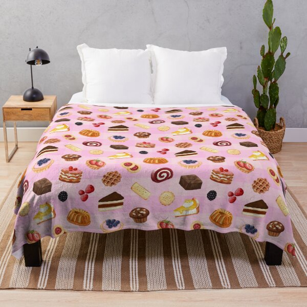 Item preview, Cute Pink Bakery Desserts Sweet Treats Pattern designed and sold by jianina-alondra.
