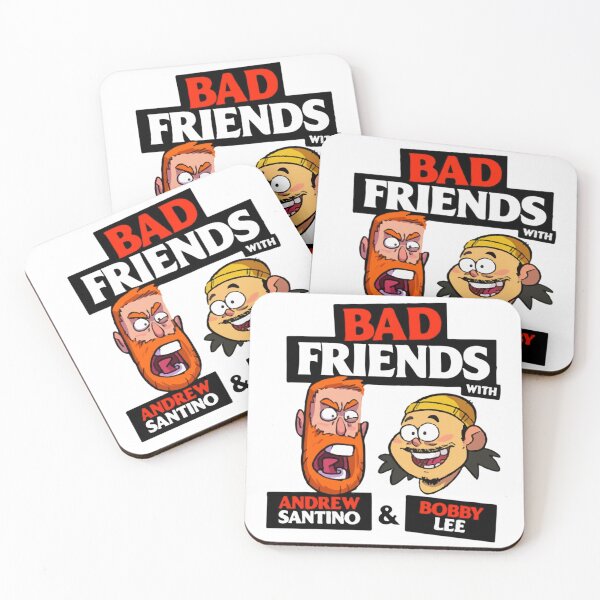 Item preview, BAD FRIENDS PODCAST - BOBBY LEE - ANDREW SANTINO    designed and sold by Tashialutovic.