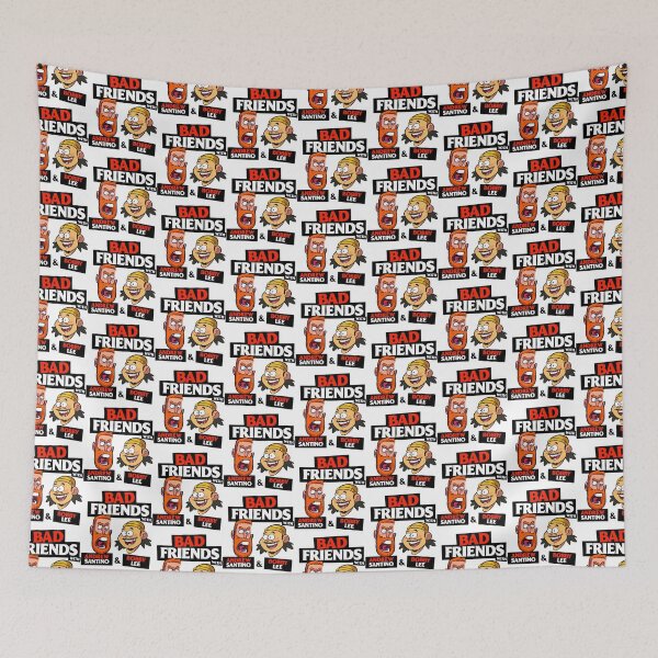 Item preview, BAD FRIENDS PODCAST - BOBBY LEE - ANDREW SANTINO    designed and sold by Tashialutovic.