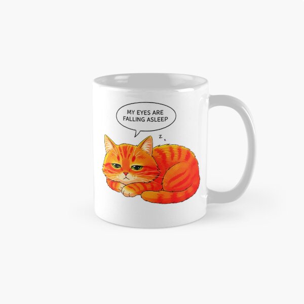 Item preview, Sleepy Ginger Cat | My Eyes Are Falling Asleep | RS Positive Series designed and sold by RS-Globalist-.