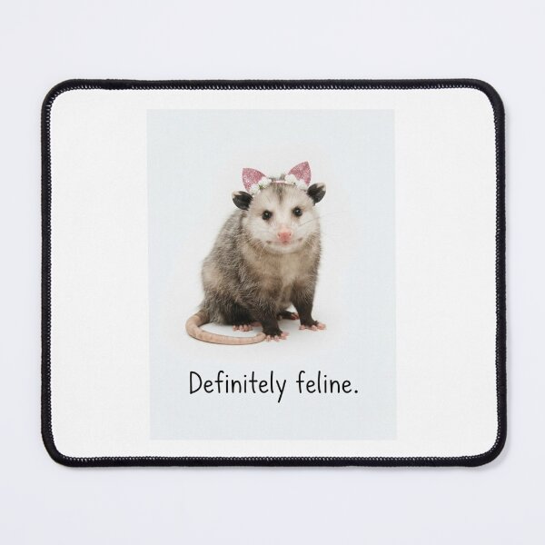 Item preview, Definitely feline Opossum funny sarcastic sarcasm cat kitten kitty parody christmas birthday designed and sold by CheeseBlueprint.
