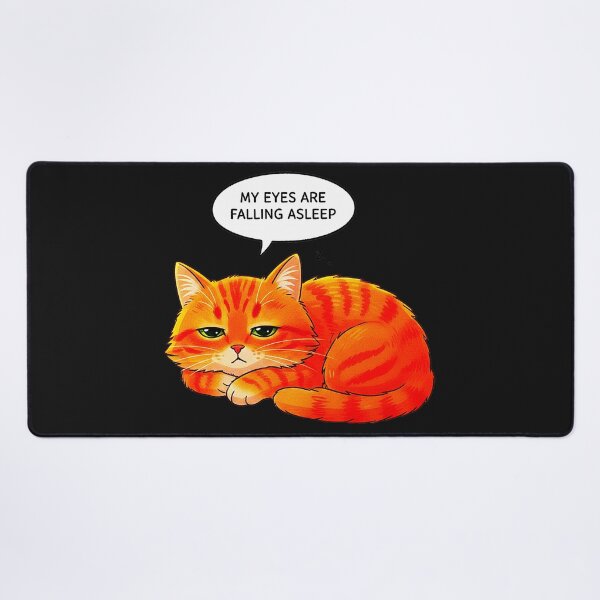 Item preview, Sleepy Ginger Cat | My Eyes Are Falling Asleep | RS Positive Series designed and sold by RS-Globalist-.