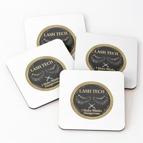 Item preview, Lash Tech I Make Blinks Dangerous Glam Eyelash Extension Artist Badge designed and sold by TauqeerArts.