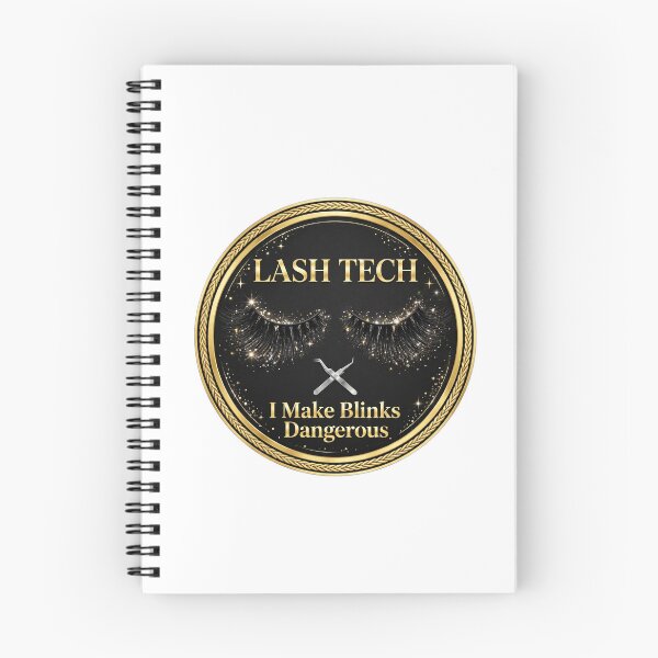 Item preview, Lash Tech I Make Blinks Dangerous Glam Eyelash Extension Artist Badge designed and sold by TauqeerArts.