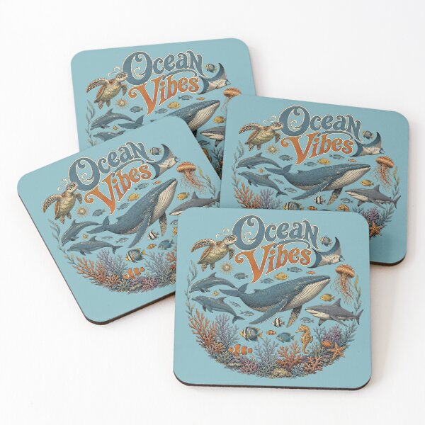 Item preview, Ocean Vibes – A Vintage Marine Life Adventure designed and sold by Skyrocketz.