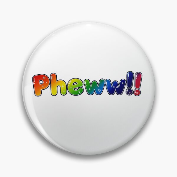 Item preview, Pheww!! | Rainbow Relief Typography | RS Minimalist Art designed and sold by RS-Globalist-.