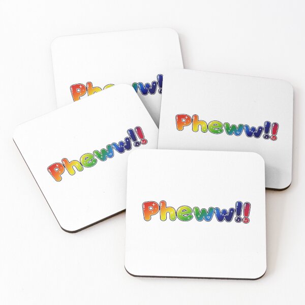 Item preview, Pheww!! | Rainbow Relief Typography | RS Minimalist Art designed and sold by RS-Globalist-.