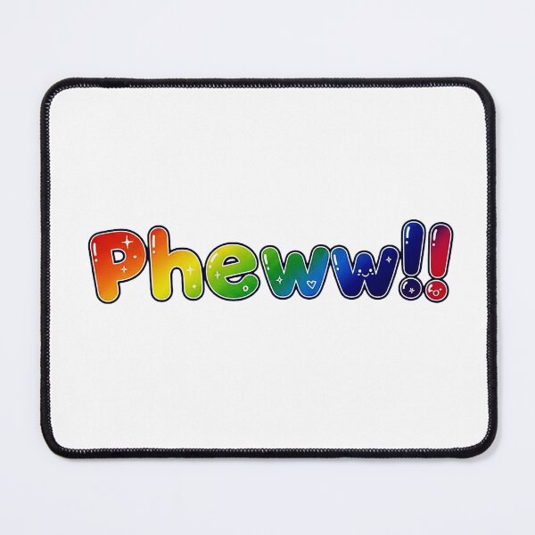 Item preview, Pheww!! | Rainbow Relief Typography | RS Minimalist Art designed and sold by RS-Globalist-.