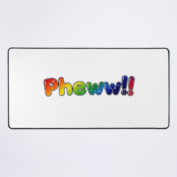 Item preview, Pheww!! | Rainbow Relief Typography | RS Minimalist Art designed and sold by RS-Globalist-.