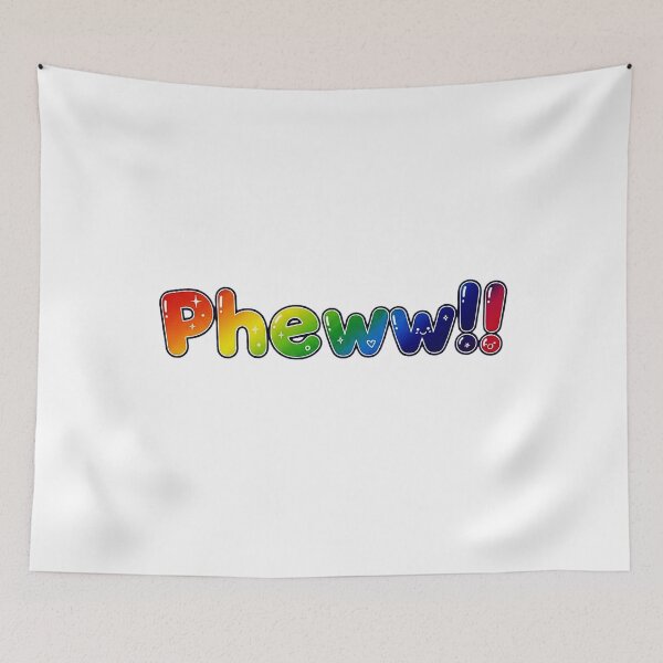 Item preview, Pheww!! | Rainbow Relief Typography | RS Minimalist Art designed and sold by RS-Globalist-.