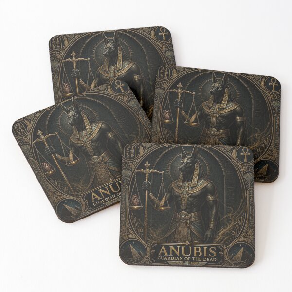 Item preview, Anubis Egyptian God of the Underworld - Dark Academia Gothic Art designed and sold by SunnyDesign82.
