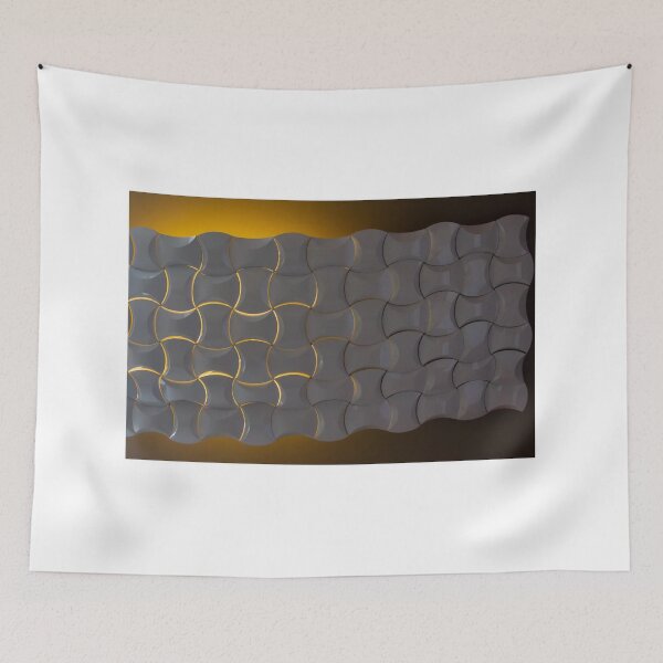 Item preview, Decorative Geometric Wall Panel With Soft Backlighting and Modern Architectural Pattern Design designed and sold by Nmallia.