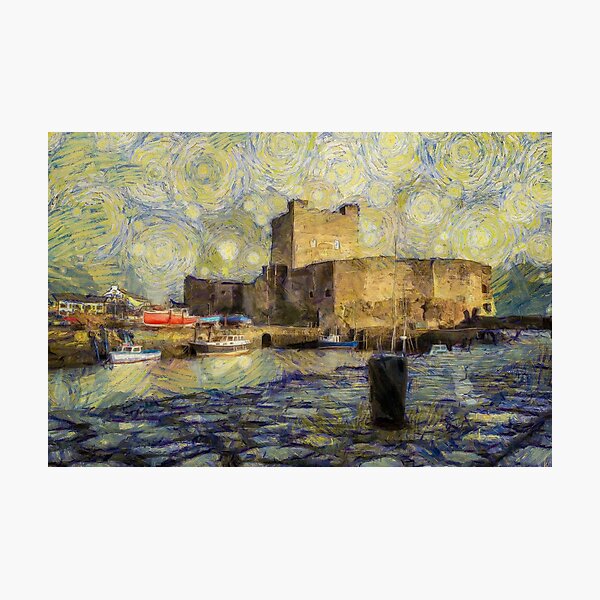 Starry Carrickfergus Castle Photographic Print