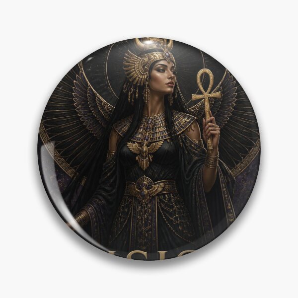 Item preview, Isis Egyptian Goddess of Magic - Dark Academia Gothic Art designed and sold by SunnyDesign82.