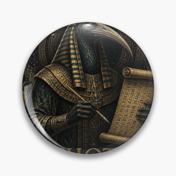 Item preview, Thoth Egyptian God of Wisdom - Dark Academia Gothic Art designed and sold by SunnyDesign82.
