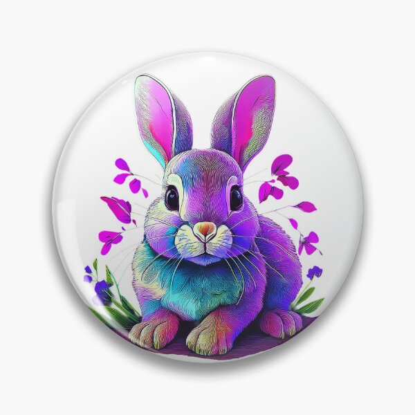 Item preview, Cybernetic Rabbit Bloom | Futuristic Nature Aesthetic Art designed and sold by RS-Globalist-.