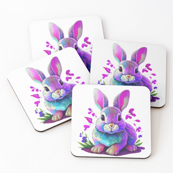 Item preview, Cybernetic Rabbit Bloom | Futuristic Nature Aesthetic Art designed and sold by RS-Globalist-.