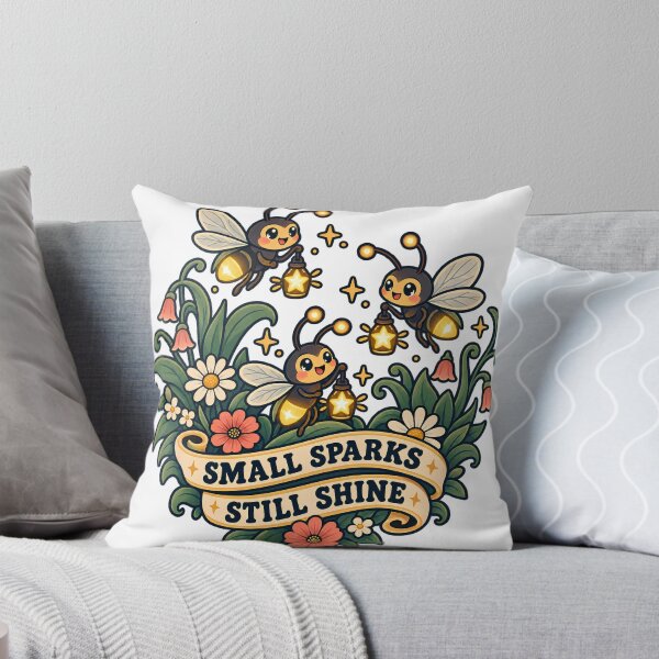 Item preview, Small Sparks Still Shine Cute Firefly Motivation Art designed and sold by Tharaazu.