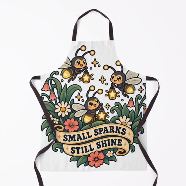 Item preview, Small Sparks Still Shine Cute Firefly Motivation Art designed and sold by Tharaazu.