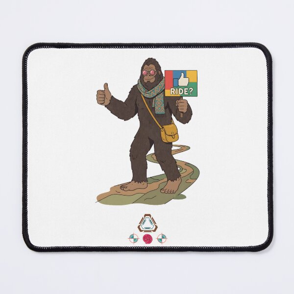 Item preview, Stylish Bigfoot Hitchhiking "Ride?" - Trendy Sasquatch Cryptid designed and sold by Whimsy Trail Co.