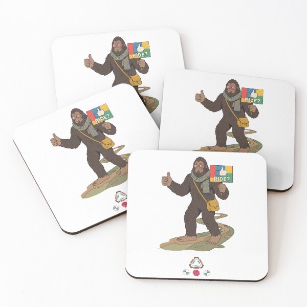 Item preview, Stylish Bigfoot Hitchhiking "Ride?" - Trendy Sasquatch Cryptid designed and sold by Whimsy Trail Co.