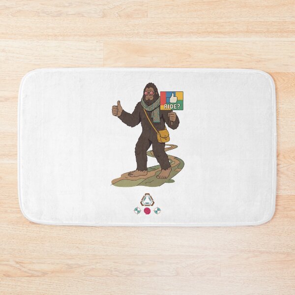 Item preview, Stylish Bigfoot Hitchhiking "Ride?" - Trendy Sasquatch Cryptid designed and sold by Whimsy Trail Co.