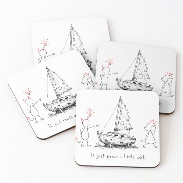 Item preview, It Just Needs a Little Work – Sailboat Lover Humor designed and sold by byMosia.