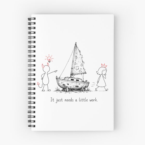 Item preview, It Just Needs a Little Work – Sailboat Lover Humor designed and sold by byMosia.