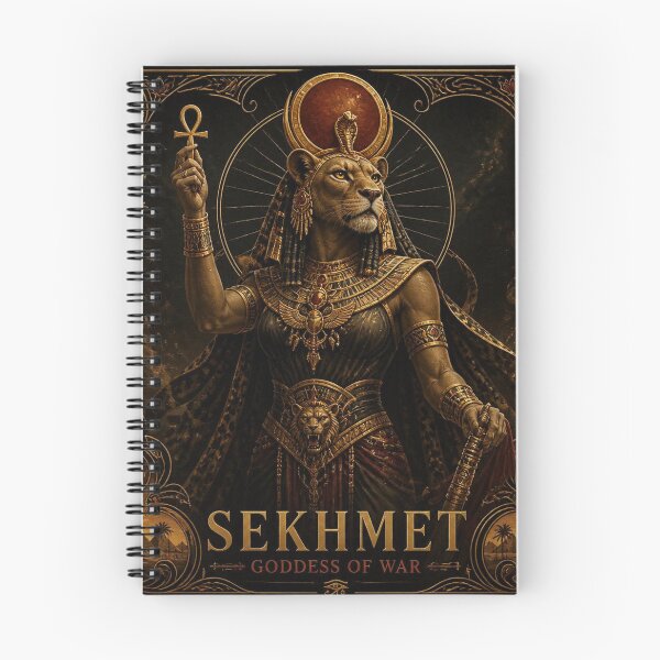 Item preview, Sekhmet Egyptian Goddess of War - Dark Academia Gothic Art designed and sold by SunnyDesign82.