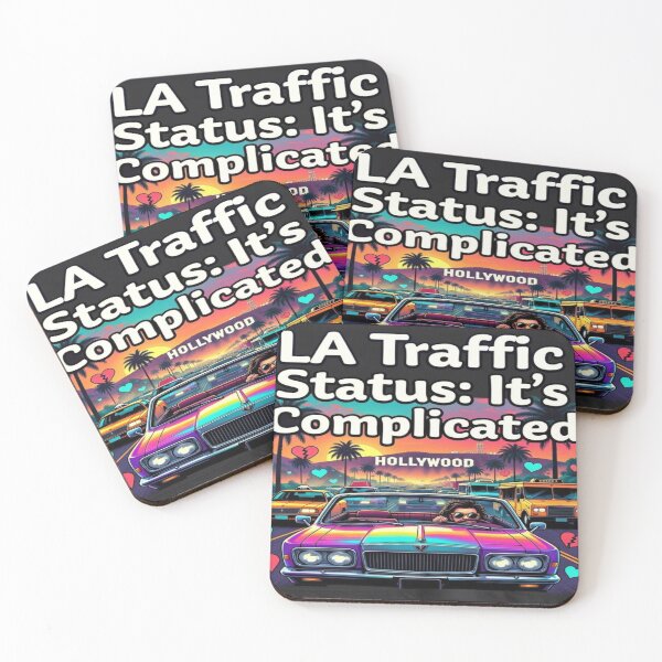 Item preview, LA Traffic Status It’s Complicated Funny Los Angeles California T-Shirt designed and sold by Sushikidsntod.