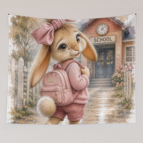 Item preview, Little Bunny Goes to School designed and sold by GRFORA.
